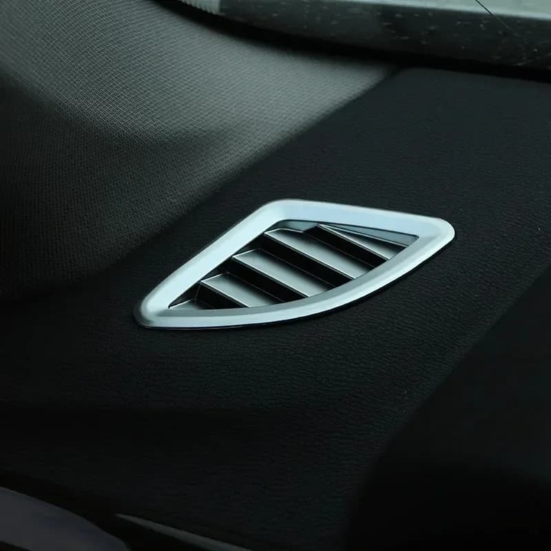For BMW X1 F48 X2 F47 2016-2022 ABS Silver Car Dashboard AC Outlet Vent Cover Trim Interior Car Accessories