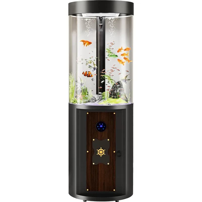 New creative, fish tank ecological landing living room fish tank medium fish tank ornamental cylinder water