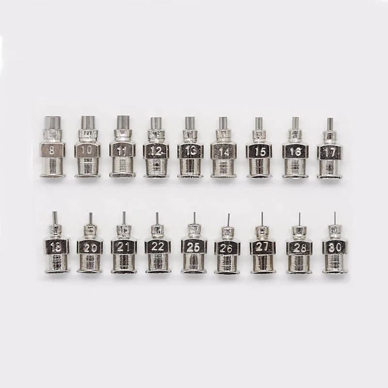 3mm Stainless Steel Blunt Tip Needle, 8G-32G Full Metal Needle for Industrial Dispensing, 12PCS/box