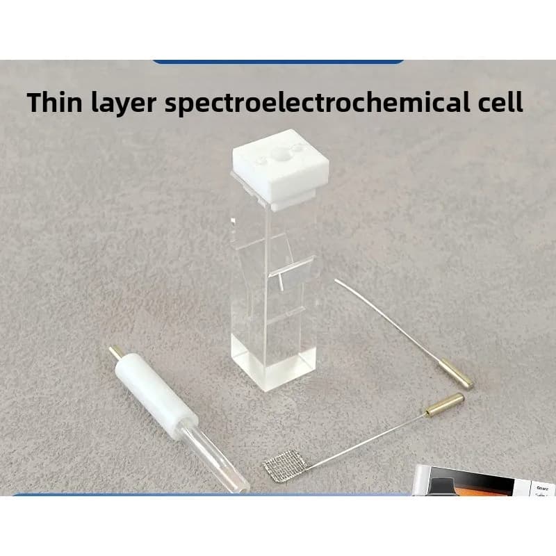 Thin‑Layer Spectroelectrochemical Cell, Micro‑Slit Micro Optical Test Three‑Electrode Cell