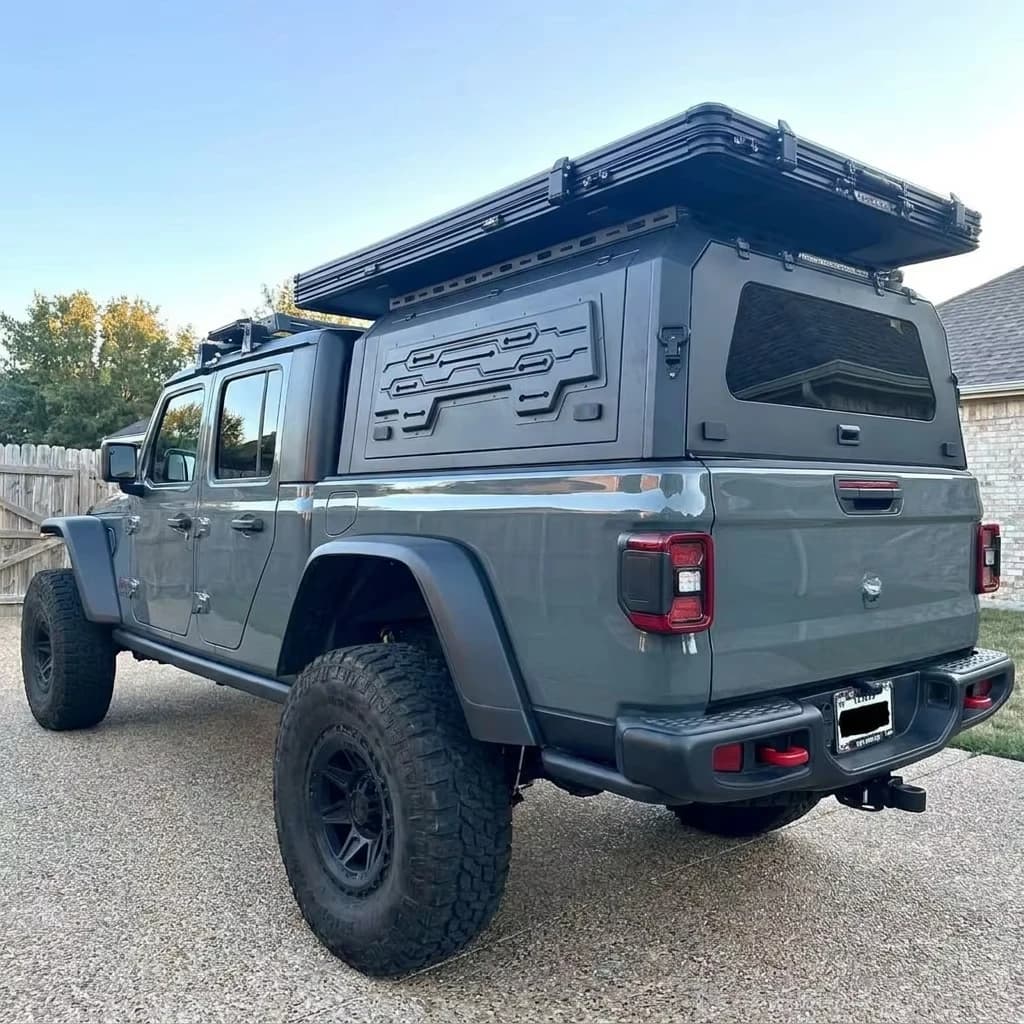 Aluminum Steel Truck Topper with 301L-400L Capacity for Chevy Colorado GMC Canyon 2023-2026 5ft Bed