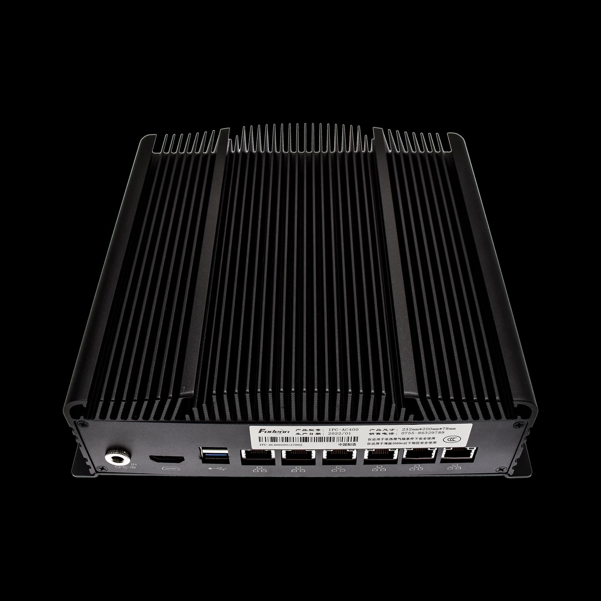 【HOT】Customized Tiger Lake Core 11th Industrial PC 6 PoE Machine Vision Motion Control Industrial Computer Fanless Embedde
