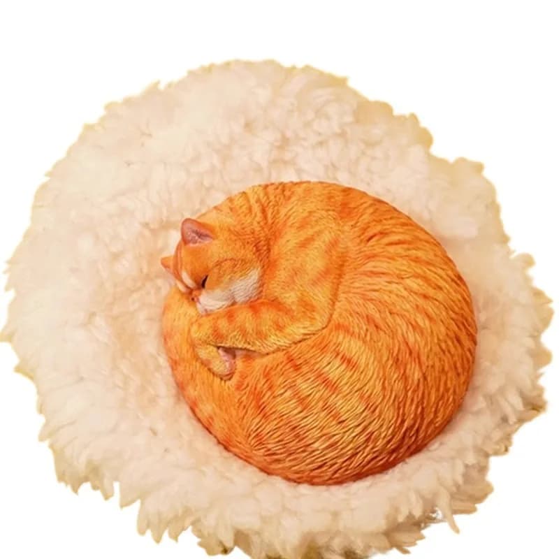 Car sleepy model simulation healing system Garfield figure sleeping car ornament cat model gift
