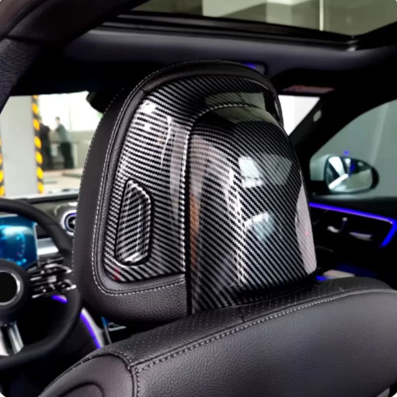 For Mercedes Benz C Class W206 C200 C220 C260 C300 2022+ X254 GLC 2023 Front Seat Headrest Button Adjusting Switch Cover Trim