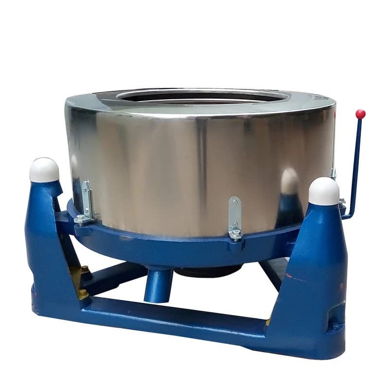 Stainless steel three-legged dryer, leather textile rapid centrifugal dehydrator, flat-bottomed drum type
