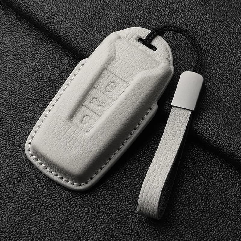 Goatskin Car Key Case for VW Volkswagen Touareg 2019 2020 2021 2022 2023 Car Key Protection Shell Accessories