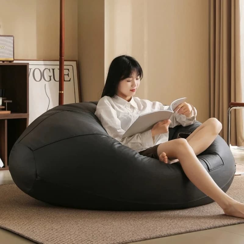 Luxury French Style Bean Bag Sofas With Filler Relax Bean Bag Sofas Small Living Room Cushioned Sillones Puffs Hotel Furniture
