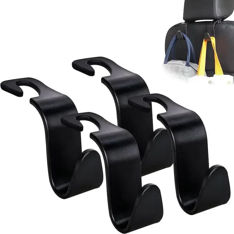 2/4PCS Universal Car Seat Headrest Hook For Auto Back Seat Storage Organizer Hanger Storage Holder For Handbag Purse Bags Coats