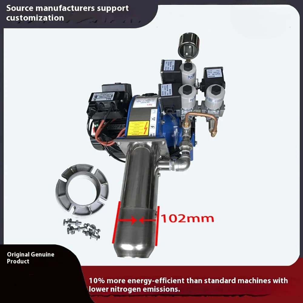 Low NOx Boiler Burner - Natural Gas/LPG/Fuel Oil Compatible for Industrial Oven/Paint Baking/Electroplated Coating/Steam Generat