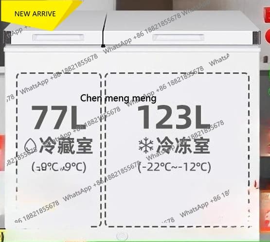 M138 Household Small Refrigerated Freezer Dual-use Large Capacity Horizontal Dual-temperature Commercial Freezer