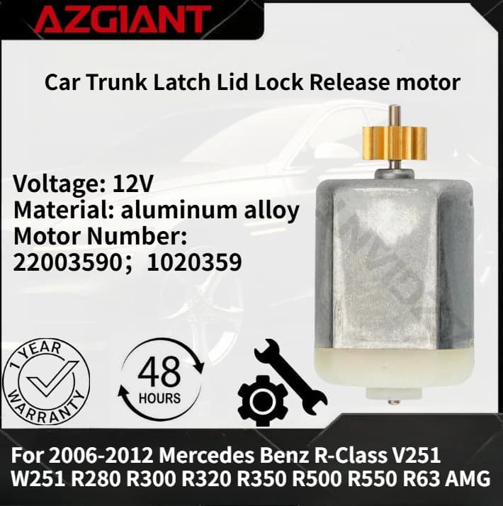For 2006-2012 Mercedes Benz R-Class V251 W251 R280 R300 R320 R350 R500 R550 R63 AMG Car Trunk Latch Lid Lock Release motor OEM