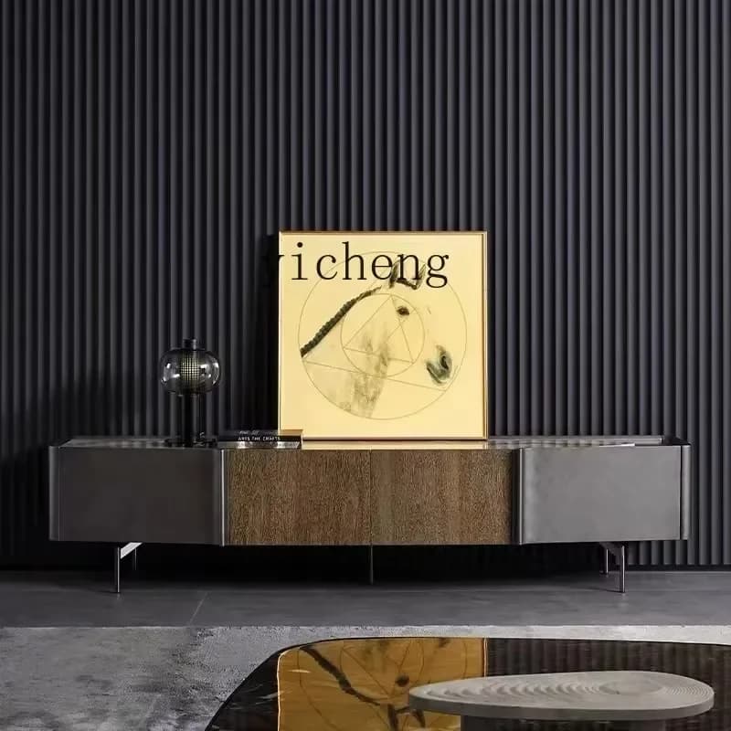 Light Luxury TV Cabinet Living Room High-end Villa Luxury Post-modern Minimalist Audio And Video CabinetN20