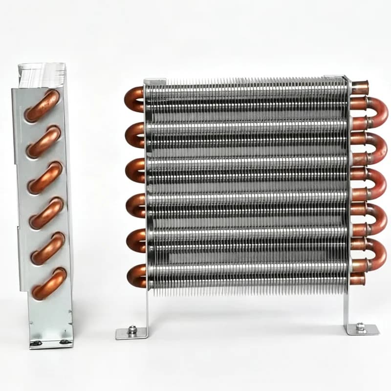 CP2X6X120 Evaporator Freezer Refrigerator Refrigerated Display Cabinet Copper Tube Fin Air-cooled Condenser