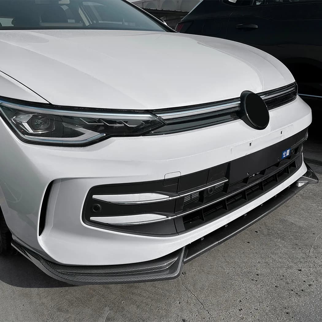 Front Bumper Lip Spoiler Front Shovel Splitter For VW Golf 8.5 Golf MK8.5 Standard Edition Pro 2024+ Exterior Guard Decoration