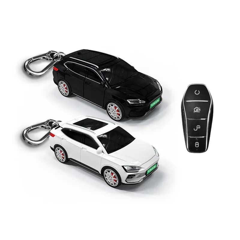 For BYD Song Plus car key set, car model key protection case with light