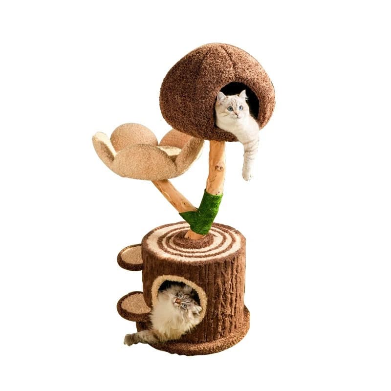Tree house cat nest cat tree integrated small apartment hole scratching pillar does not occupy the jumping platform