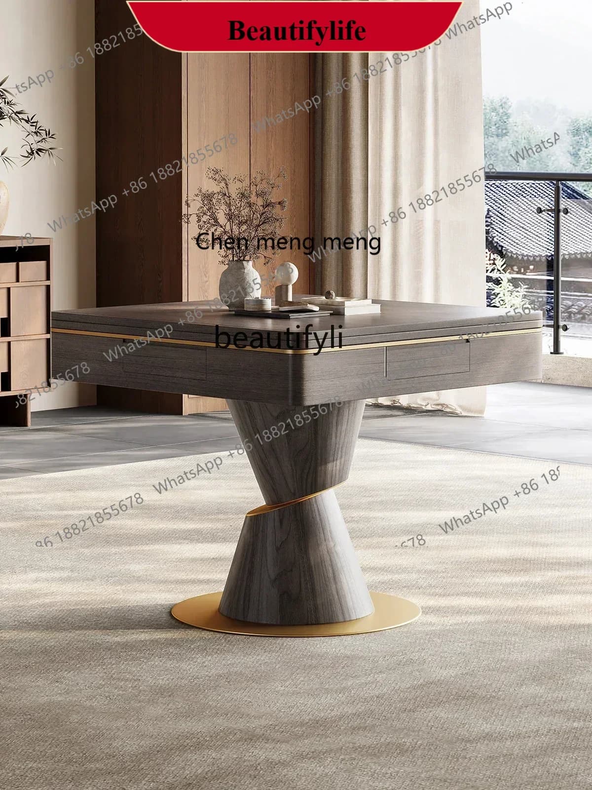 D178 H Solid mahjong table and dining table dual-purpose automatic household high-end mahjong machine