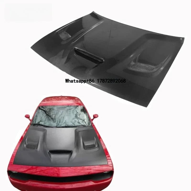 Carbon Fiber Engine Hood 2014-2023 for Dodge Challenger OEM Spare Parts Engine Bonnet Cover