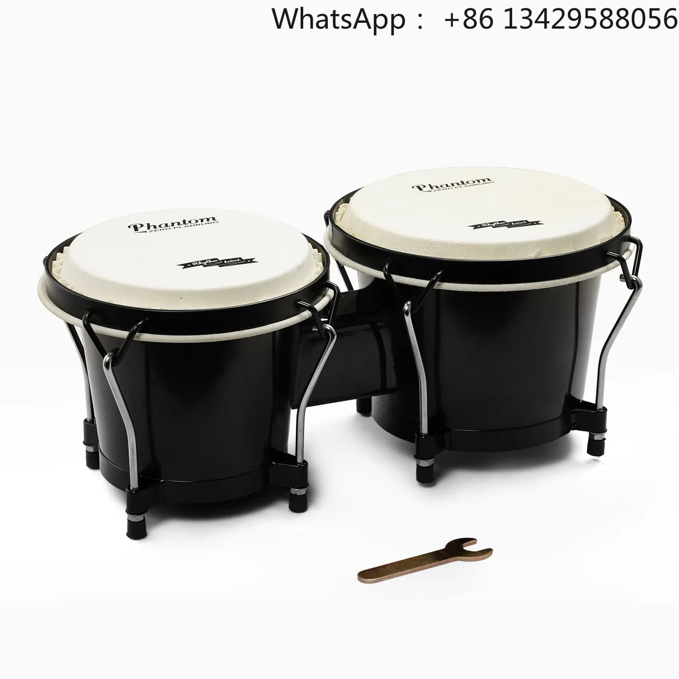Professional Design Acrylic Bongo Drums Set 6" & 7" Hand Percussion Instrument, OEM Custom Logo Wholesale for Performance