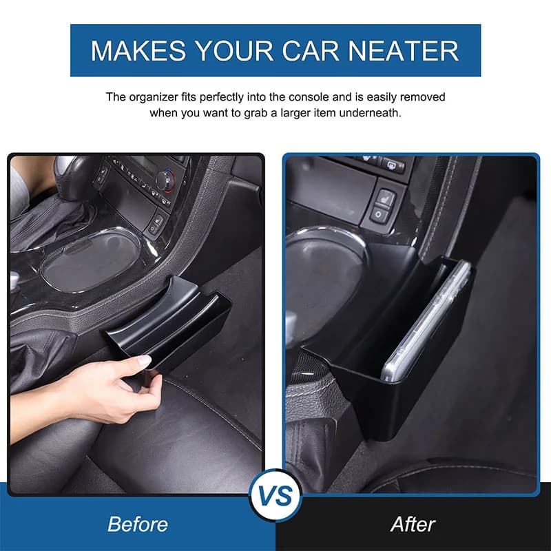 ABS Plastic Central Control Gear Panel Side Storage Box Fit for Chevrolet Corvette C6 ZR1 Z06 2008-2013 LHD Car Accessories