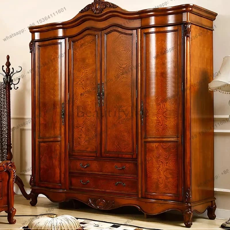 PG Wooden Organizer Wardrobe Cabinet Drawers Partitions Storage Closet Modern Space Saving Guarda Roupa Lounge Suite Furniture