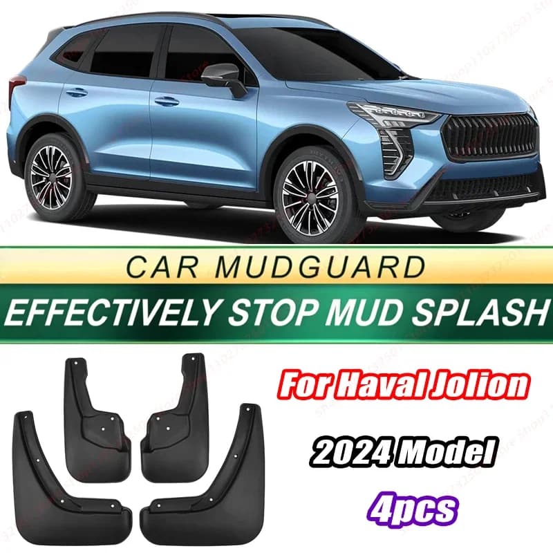 For Haval Jolion 2024 Model 4PCS Front Rear Mud Flaps Splash Guards Fender Mudguards Auto Accessories