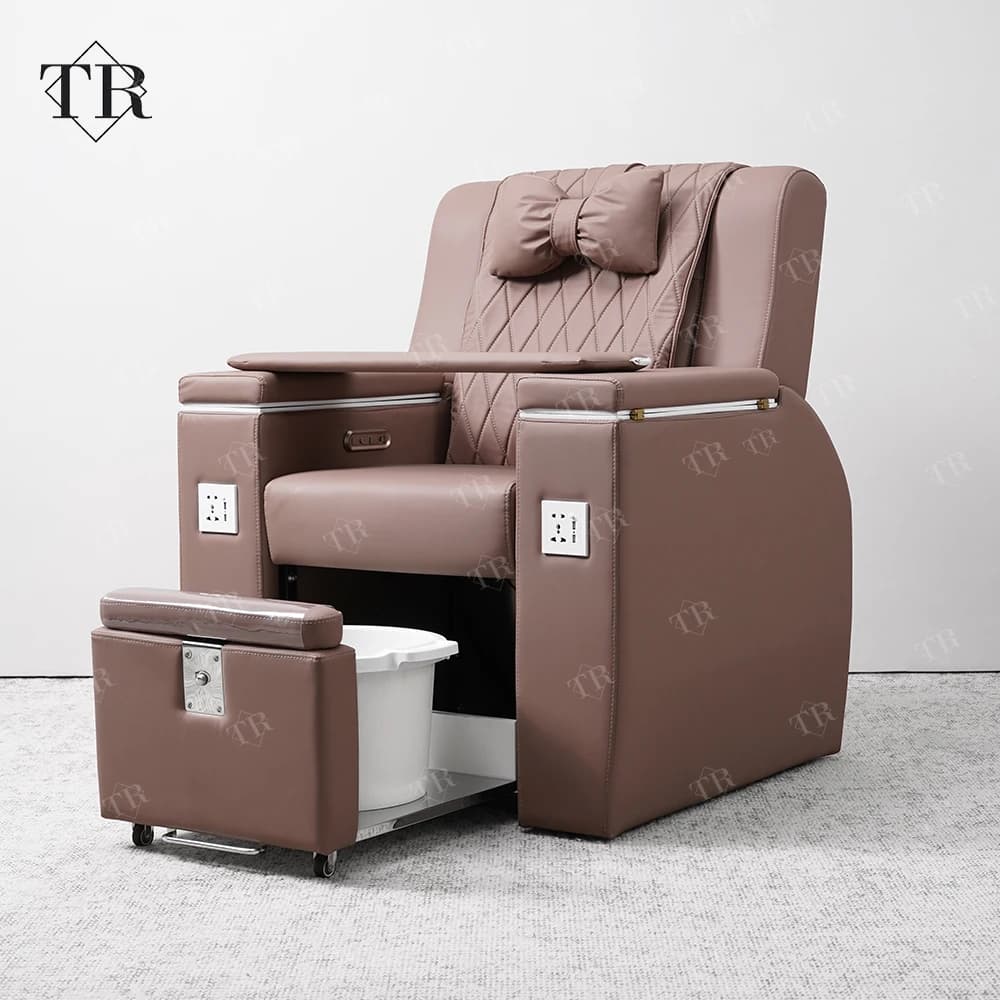 2026 Electric Pedicure Chair Recliner  Plumbless Pipeless Foot Spa Massage Armchair Nail Table Manicure Silla De Pedicura