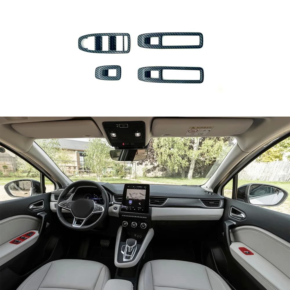 Suitable for Renault Captur Glass Power Window Switch Decorative Trim