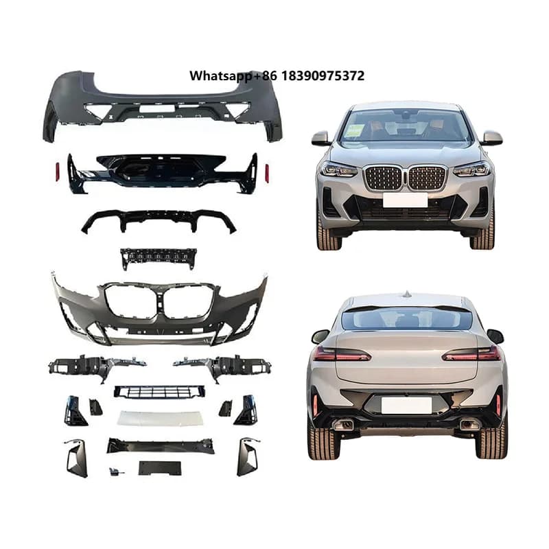 2022-2024 Car Modification Upgrade Body Kit Front Rear Bumper Lip Grille Reflective Strip Suitable for X4 G02