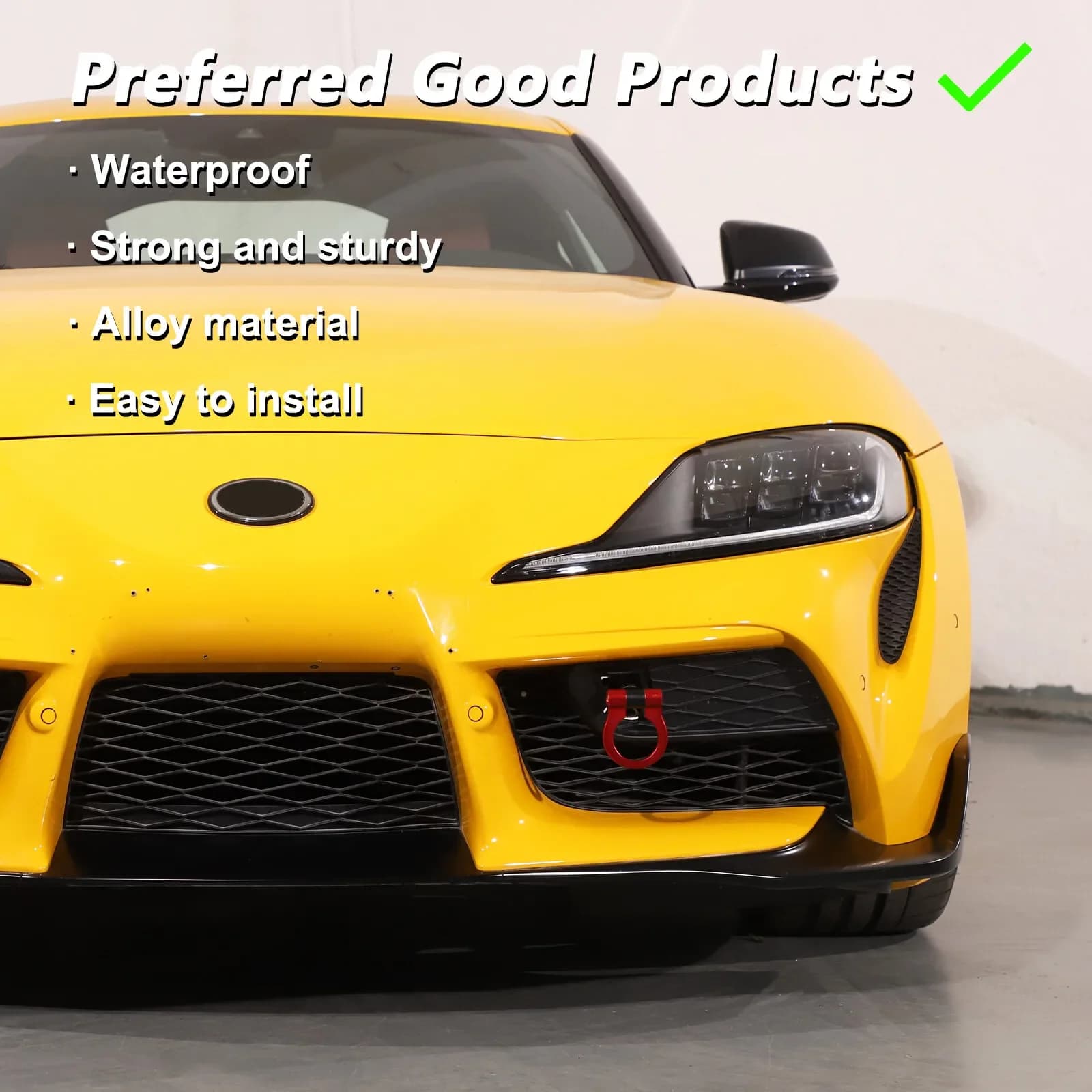 Aluminum Car Racing Style  Bumper Tow Hook Trim Trailer Hook Tow Ring For Toyota GR Supra MK5 A90 2019-2026Car Accessories