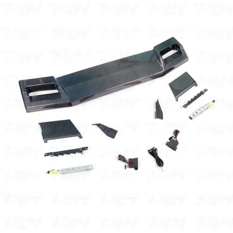 Auto Parts 4x4 Style Roof Spoiler With Leds Light for Mercedes G Class W463 G63 G500 G350 Car Tuning Carbon Fiber Accessories
