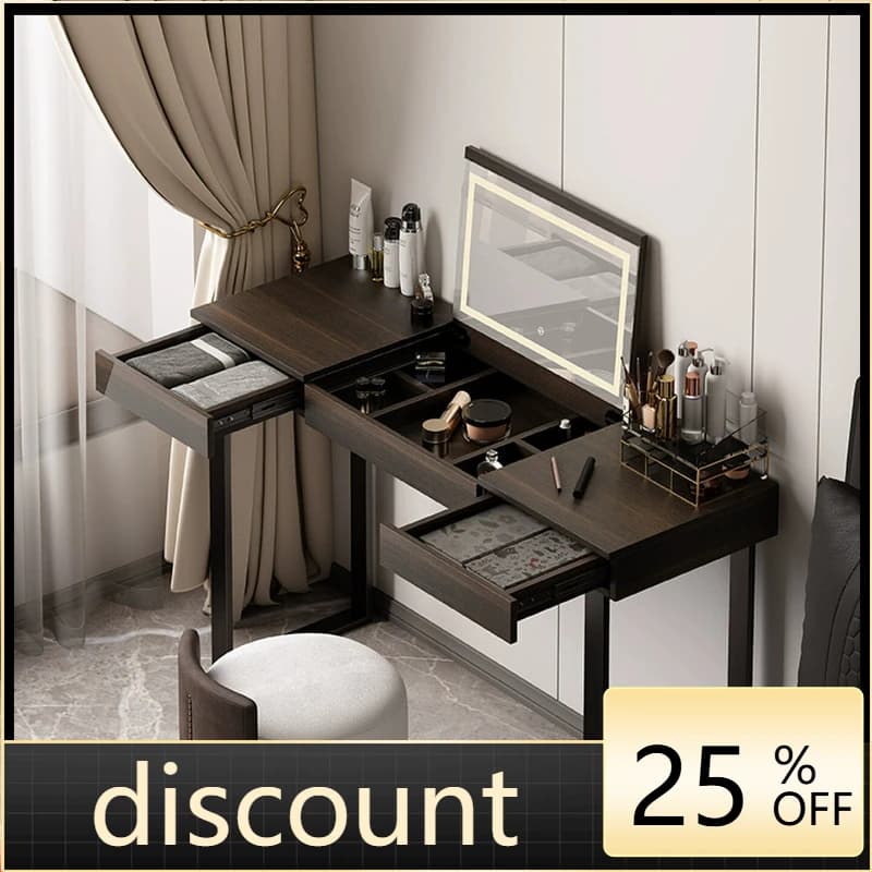 LH dresser small apartment bedside storage cabinet integrated makeup table bedroom flip cover makeup table