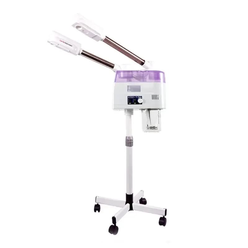Hot and cold spray replenishment instrument Beauty salon Double tube spray machine with magnifying glass face steamer Local care