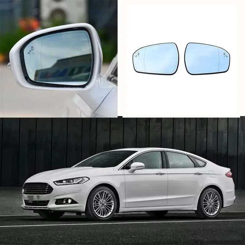 Front Right Side Door Wing Rear View Mirror Glass Heated Blind Spot Detect  Fit for Ford Mondeo Fusion 2013-2020