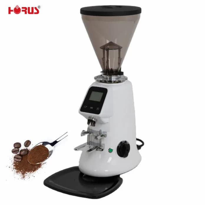 Electric Coffee Bean Grinder Touch Control Coffee Milling Machine With Durable Aluminum Body For Cafes Restaurants Hotels
