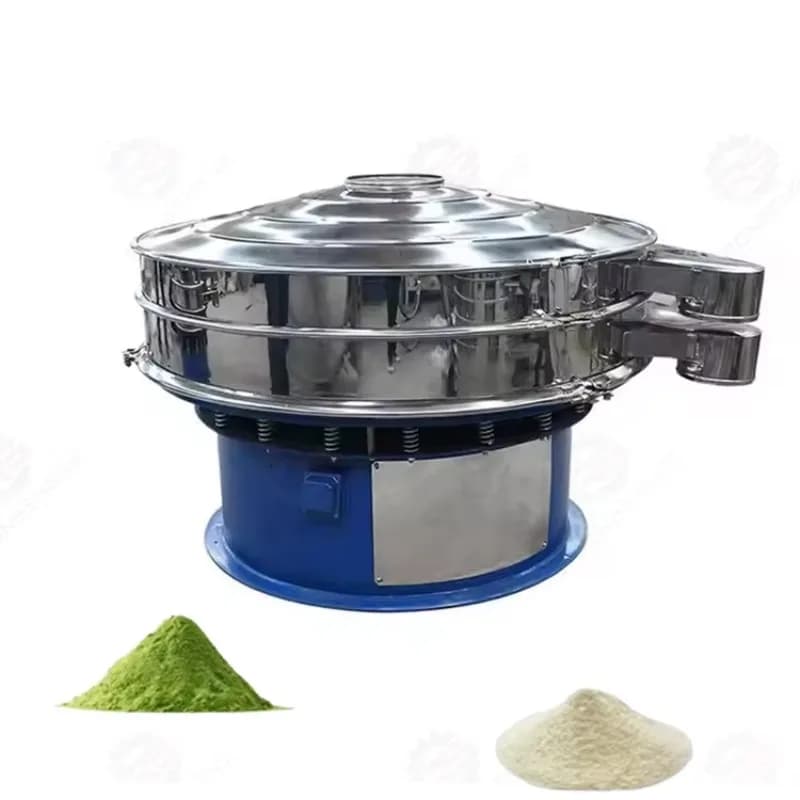 High Frequency 200 Mesh Wheat Flour Rotary Circular Sieve Shaker Vibrating Screen Machine With Essential Motor Core Component