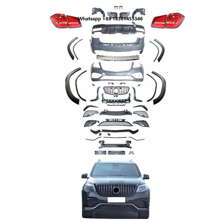 For 013-2015 GLX166 GLS63  Style Body Kits Front & Rear Bumper & Tail Light New Condition High Quality 2