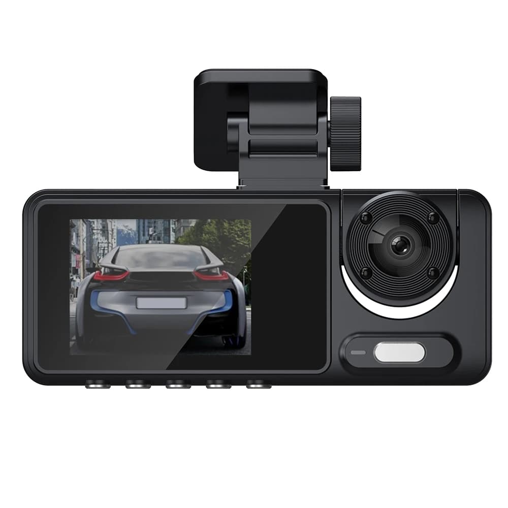 3 Channel Car DVR Camera HD 1080P WiFi Loop Recording Tachograph Dashboard Camera Night Vision Dash Cam for Car Driving Recorder