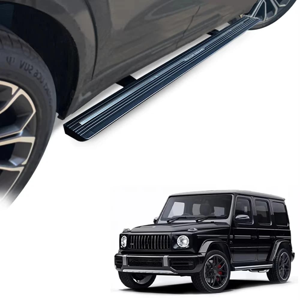 Electric Side Step for 2024 Mercedes-Benz G With Rear Exhaust Pipe Retractable Power Running Boards Fit GLE350 450 GLS GLK ML GL