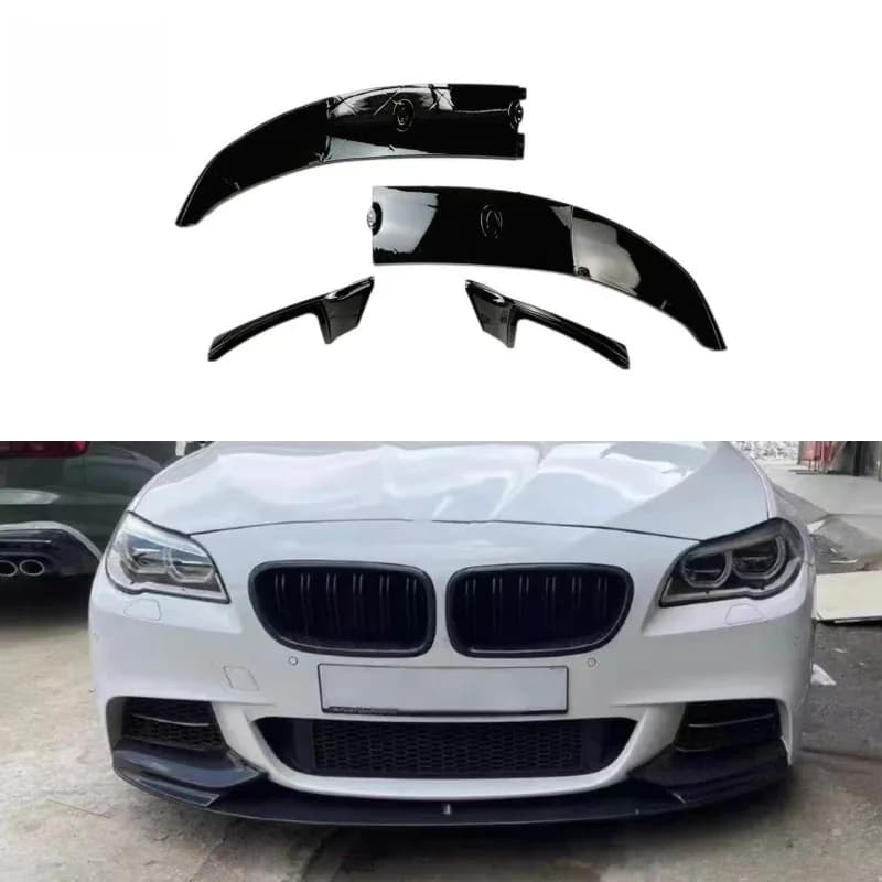 For BMW 5 Series F10 F18 2011-2017 M Sport MP Style Front Lip Splitter Body Kit Front Bumper Spoiler Modification Accessories