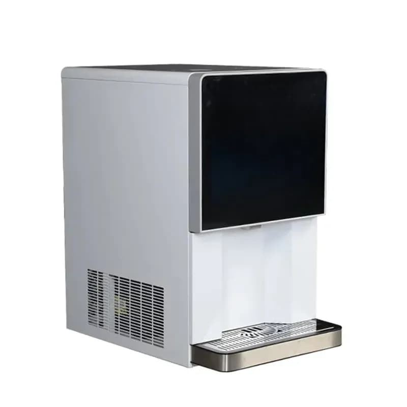 Commercial and Domestic Use Electric Ice Maker Machine Desk Type with Quick Crystal Cube Ice Out for Households Cars Hotels