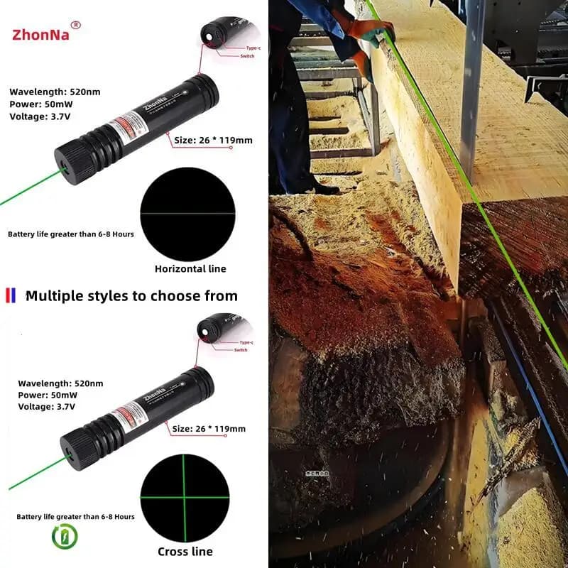 Laser Tool Identification Line Cutting Marble Timber Lithium Battery Type-C Charging Endurance of 10 Hours