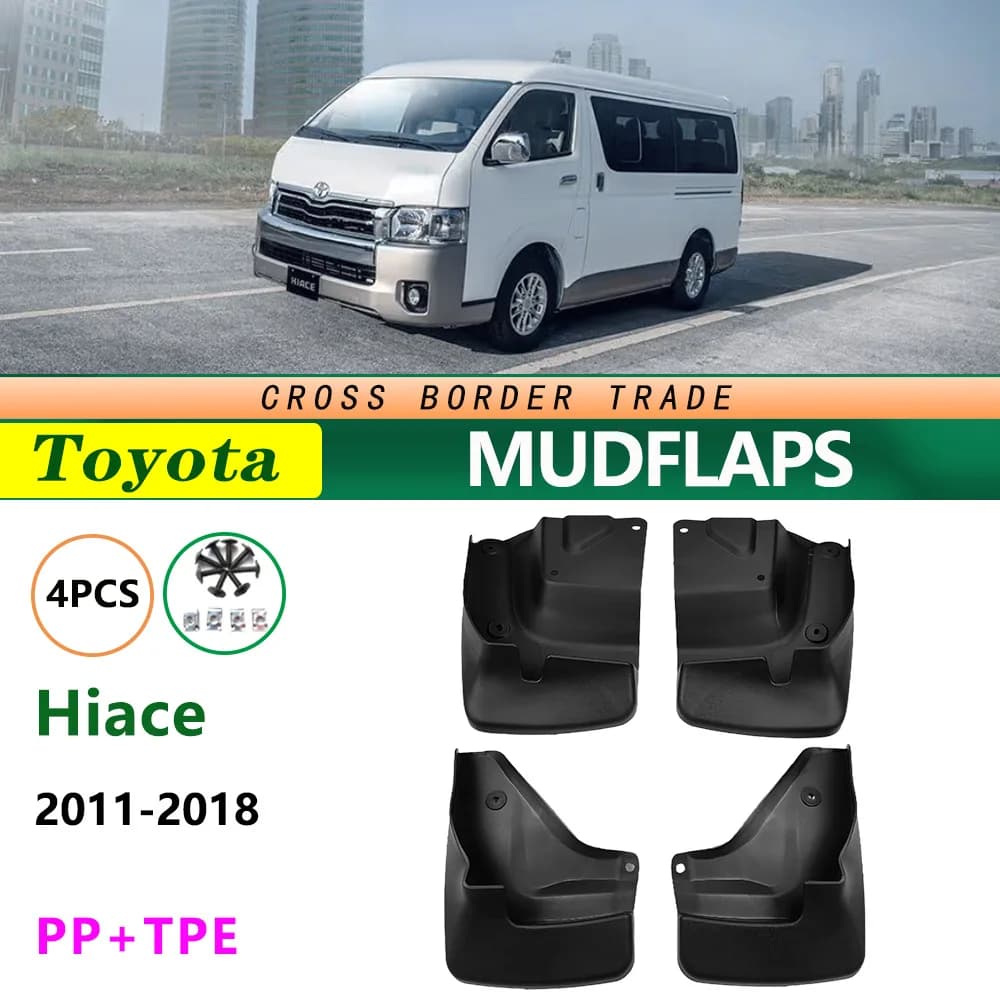For Toyota HIACE KDH200 Van 2011-2018 Mud Flaps Full Set Front Rear Splash Guards Fender Protection