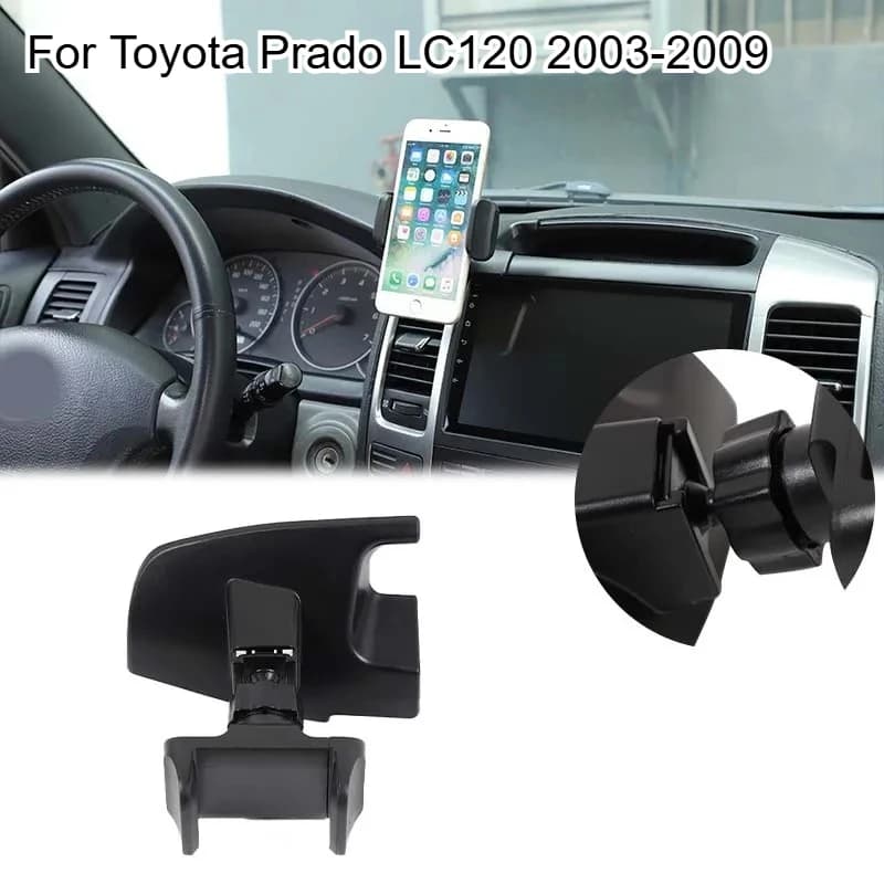 For Toyota Prado LC120 03-09 Car Center Control Air Outlet Mobile Phone Holder Navigation Bracket Car Holder Car Accessories