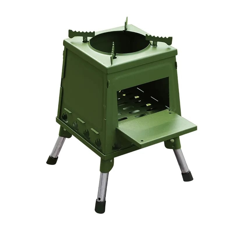 Camping Wood Outdoor Portable Camping Picnic Cookware Folding Pot Indoor Heating