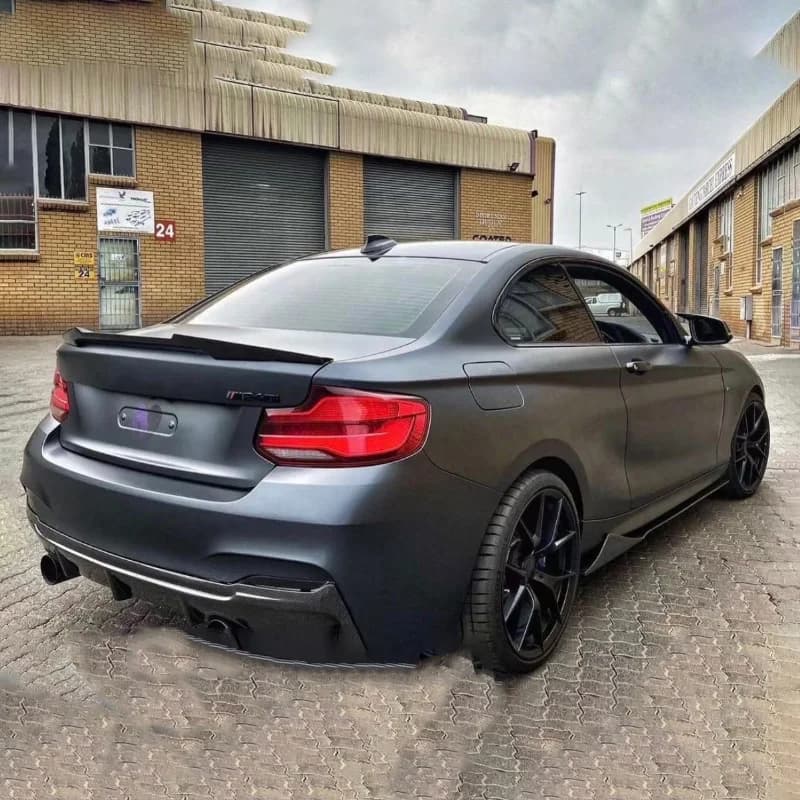 For BMW F22 Spoiler Performance ABS Spoiler Lips 2 Series F22 Coupe & F87 M2 220i M235i 228i 2014 - UP M4 Style