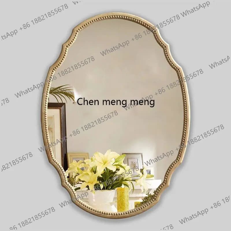 Smart bathroom mirror, wall-mounted wall light luxury mirror, bathroom makeup French