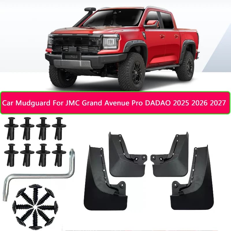 ABS Car Fender Mud Flaps For JMC Grand Avenue Pro DADAO 2025-2027 Premium Splash Guard Anti-dirt Wear-resistant Body Protect