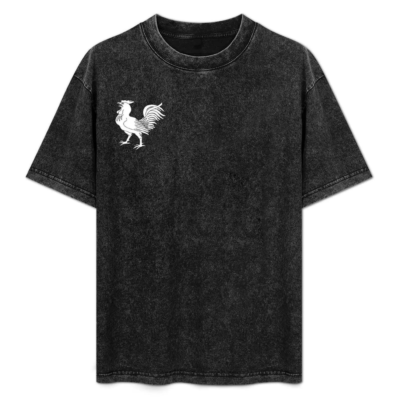 Classique Coq Design T-Shirt Breathable Lightweight Summer Top