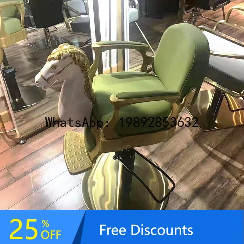 CZ Barber Shop Special Cartoon Seat Rotating Lifting Chair Hairdressing and Beauty